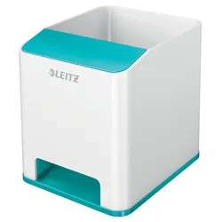 Leitz 5363 WOW Sound Stifteköcher  Weiß / Eisblau