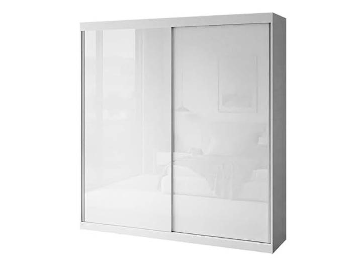 Lookway Kleiderschrank BASTER Glossy Weiß Hochglanz