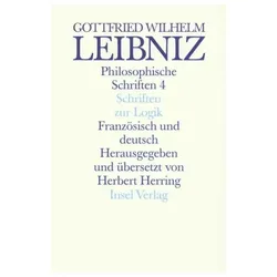Schriften zur Logik und zur philosophischen Grundlegung von Mathematik und Naturwissenschaft, Fachbücher von Gottfried Wilhelm Leibniz
