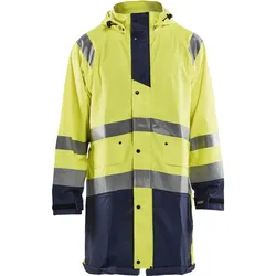 Warnschutz Regenmantel "4324" Level 1 - 4XL - gelb/marine