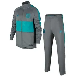 Nike FC Barcelona Trainingsanzug Kinder grau/türkis 128-137