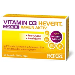 Vitamin D3 Hevert 2000 IE Immun Aktiv 60 St
