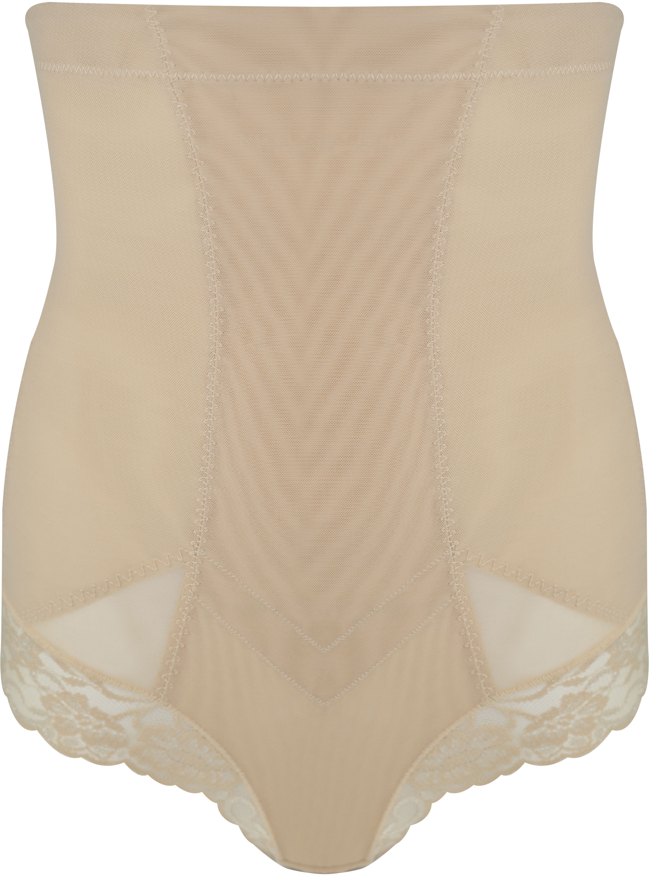 Shapingstring MAGIC BODYFASHION "Super Control Hi-Thong", Damen, Gr. S, beige (latte), Obermaterial: 85% Polyamid, 15% Elasthan, figurbetont, Unterhosen Shapingstring, mit eleganter, weicher Spitze latte S