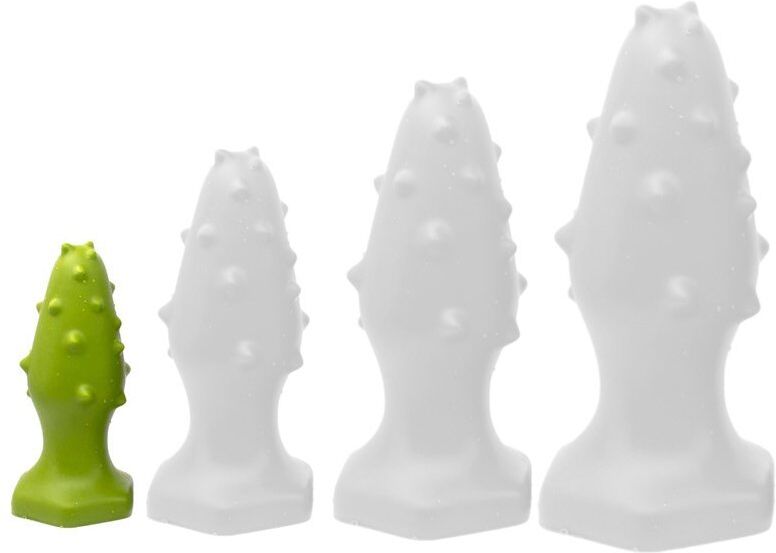 ToppedMonster Plug silicone Monster Spike S 8 x 3.5cm Vert