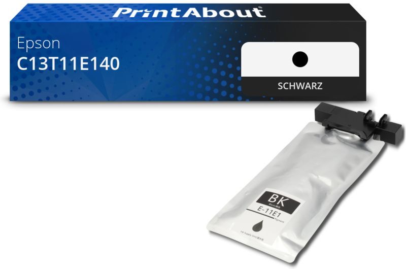 PrintAbout Druckerpatrone kompatibel mit Epson C13T11E140 - Schwarz - Extra hohe Kapazität