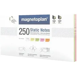 Magnetoplan Moderationskarten »Static Notes« 200 x 100 mm mehrfarbig, 20x10 cm