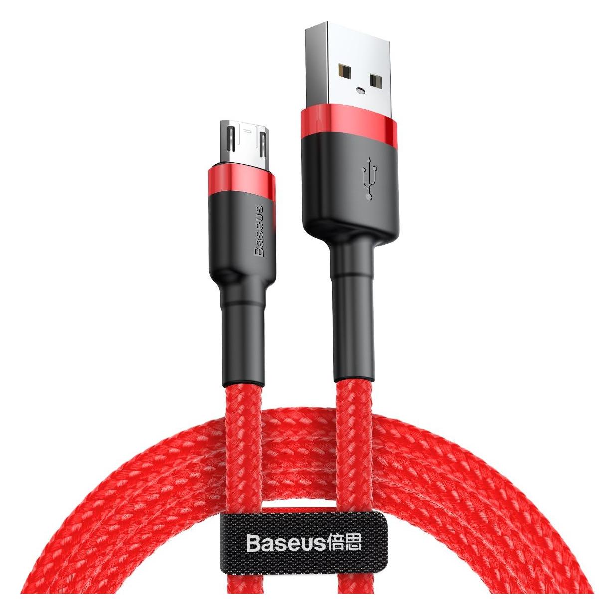 Baseus cafule Cable USB For Micro 2.4A 1M Red+Red (1 m, USB 2.0) (CAMKLF-B09)