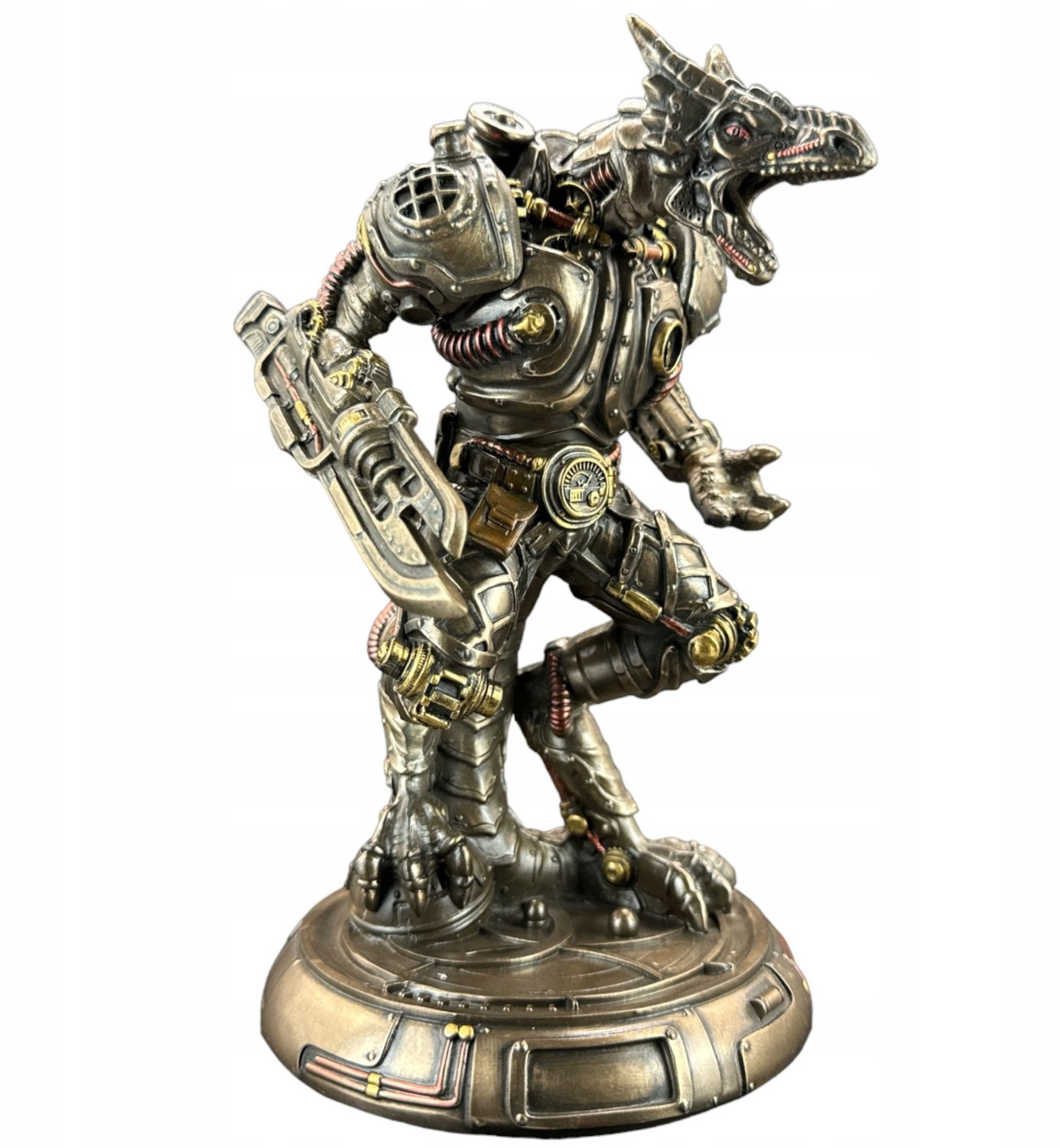 Steampunk Draak Golem Beeld - Uniek Decoratief Figuur voor op Tafel