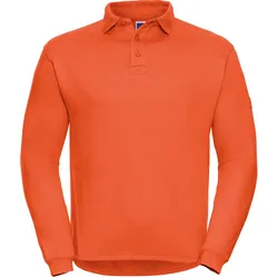 Russell Workwear Sweatshirt mit Polo-Kragen, orange, M