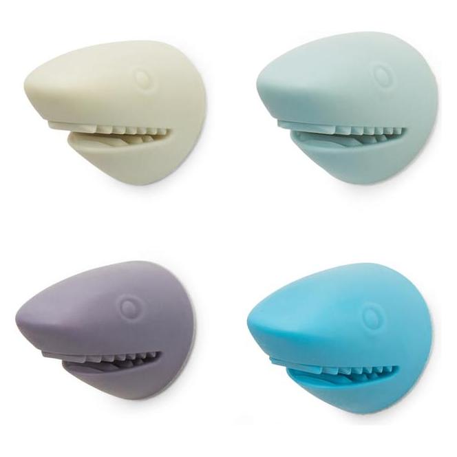 Kikkerland Cable Shark Set Of 4 (US234)