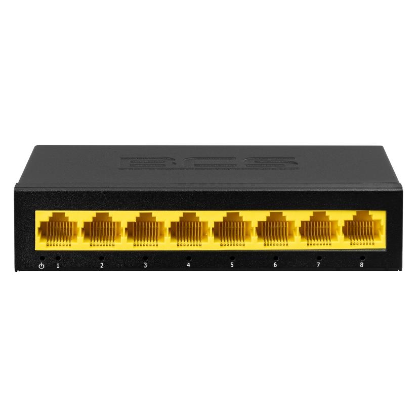 BCS BCS-B-S08G 8-Port Gigabit Switch RJ45 1Gbps (8 Ports) (BCS-B-S08G)