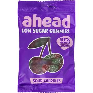 ahead Fruchtgummis Low Sugar Sour Cherries Bottles, 50 g