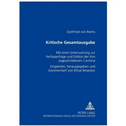 Kritische Gesamtausgabe, Fachbücher von Elmar Broecker, Gottfried von Reims