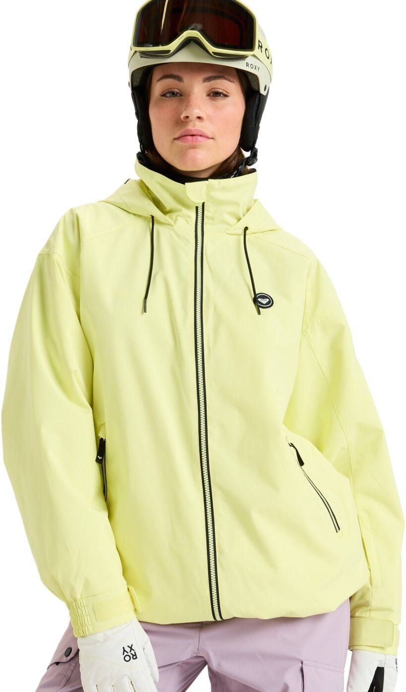 Snowboardjacke ROXY "Landscape 10K", Damen, Gr. M, gelb (gelb pear), Obermaterial: 100% Polyester., Jacken Snowboardjacke