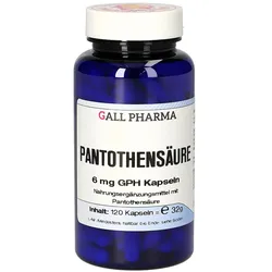 Pantothensäure 6 mg GPH Kapseln