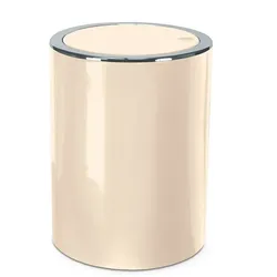 Kleine Wolke Schwingdeckeleimer Clap Kunststoff Beige Natur