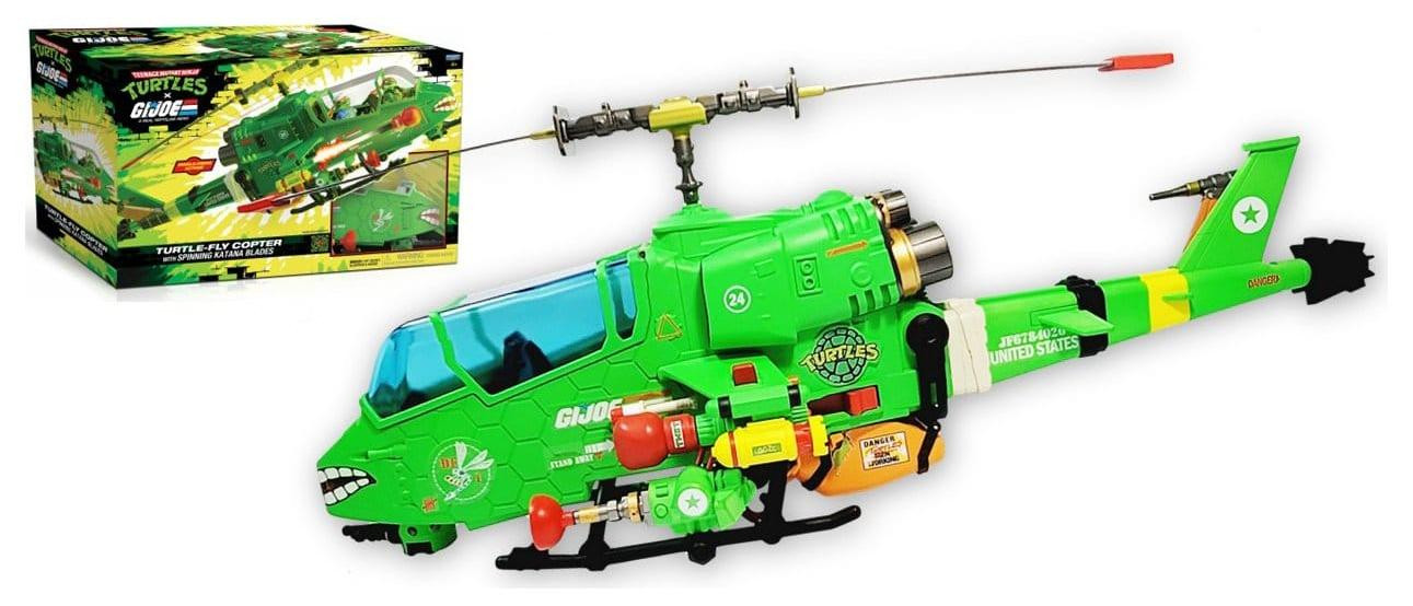 Playmates Teenage Mutant Ninja Turtles x G.I. Joe Crossover Classics Turtle-Fly Helikopter