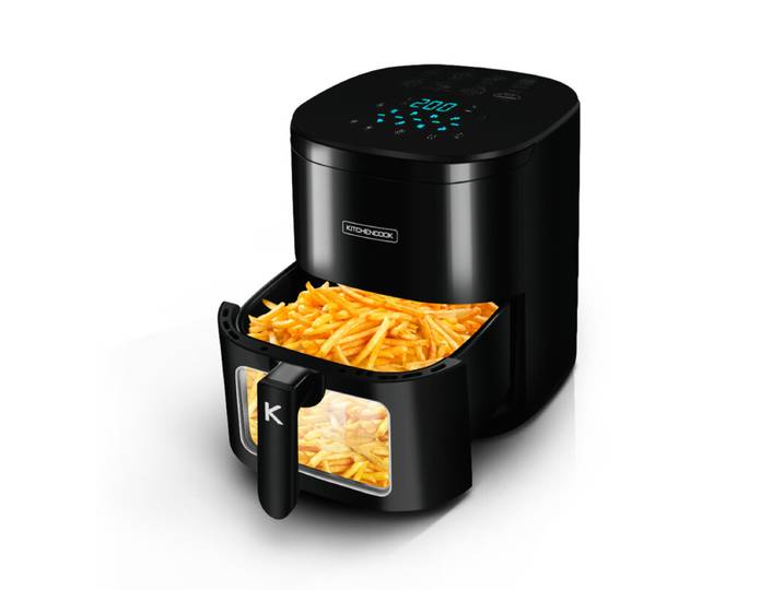 KITCHENCOOK AIRMED6W Friteuse sans huile numérique avec hublot de visualisation - 6,5 L