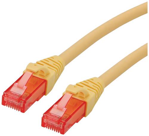 Roline 21.15.2521 RJ45 Patchkabel CAT 6 U/UTP 1.00m Gelb