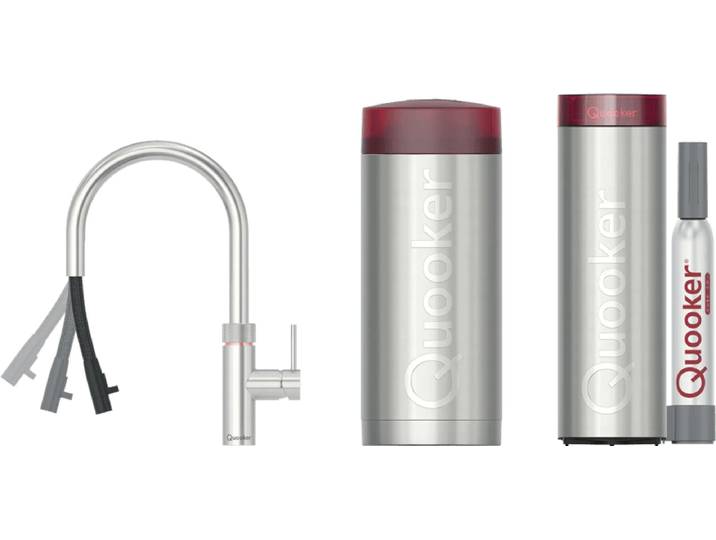 Quooker COMBI+ & Quooker Flex Round RVS & Quooker CUBE