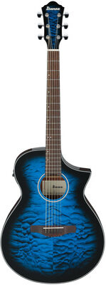 Ibanez AEWC16QA-TLH Transparent Blue Sunburst Hochglanz