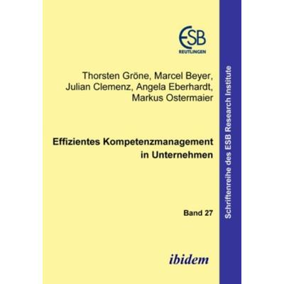 Effizientes Kompetenzmanagement in Unternehmen, Gebundene Ausgabe von Torsten Gröne, Ibidem, 978-3-89821-400-1