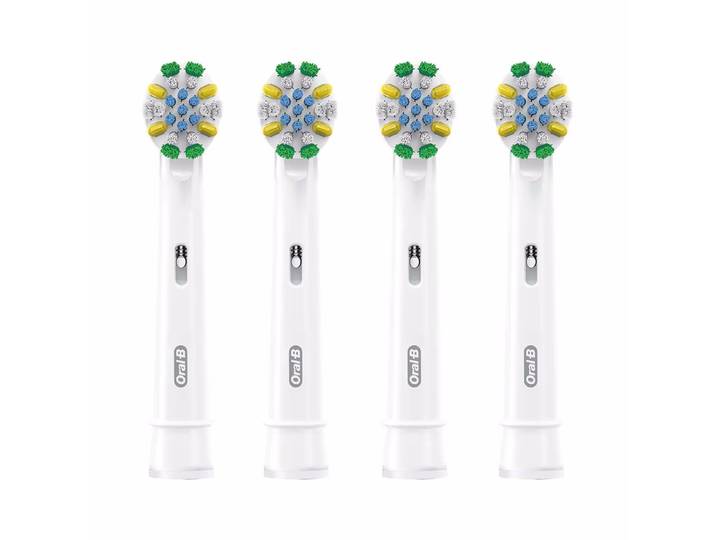 Oral-B Pro Tiefenreinigung 4er Aufsteckbürsten – Ersatzbürste/Zahnpflege Zubehör – weiss