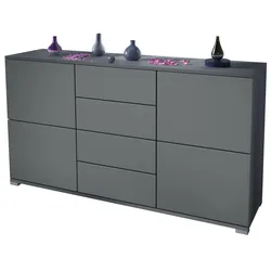 SIDEBOARD Rova Graphit Seidenmatt