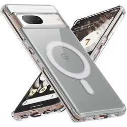 Screenguard Magnetic Google Pixel 7 Clear Case MagSafe Hülle (Google Pixel 7), Smartphone Hülle, Transparent