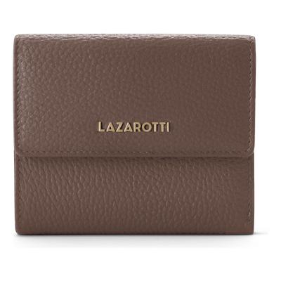 Geldbörse LAZAROTTI "Bologna Leather Geldbörse Leder 12 cm", Damen, braun, Leder, Kleinlederwaren