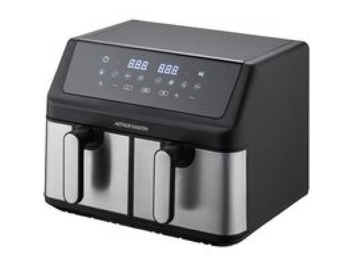 Friteuse sans huile - ARTHUR MARTIN - Airfryer - 2 cuves de 4 5L - 2000W - 8 programmes