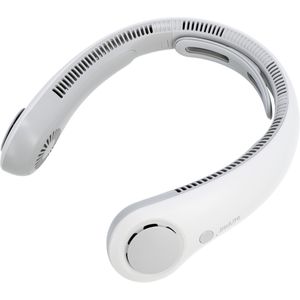 JisuLife Ventilator FNL04ROGY, Neck Fan 4, grau, Ø 4cm, Nackenventilator mit Akku