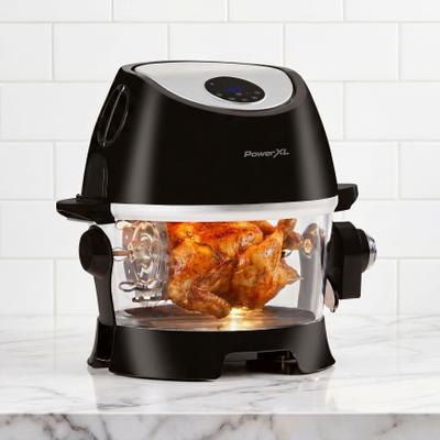 PowerXL 10Qt. Turbo Air Fryer by BrylaneHome in Black