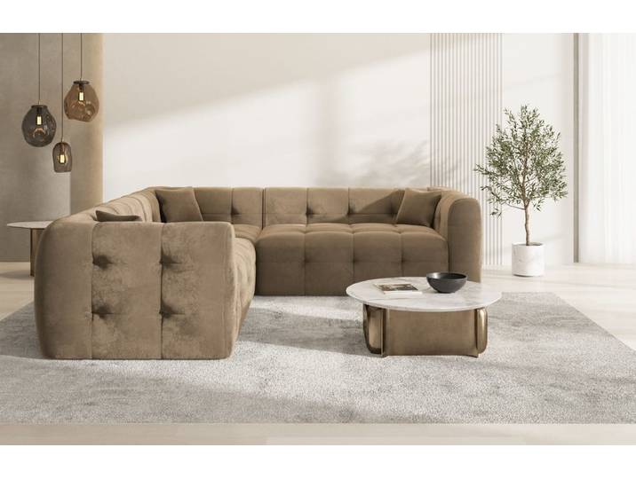 Stoff Ecksofa Sevilla L-Form