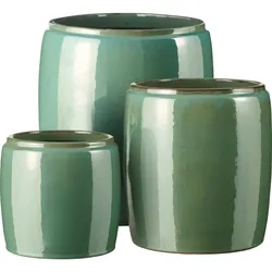IB Laursen Übertöpfe Saigon im 3er Set, aqua