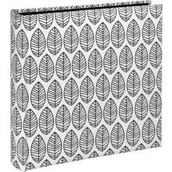 hama 00002220 Jumbo-Album La Fleur, 30x30 cm, 100 schwarze Seiten, Weiß