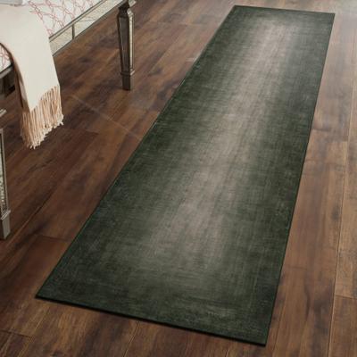 World Rug Gallery Vignette Ombre Sage Green Machine Washable Non-Slip Backing Area Rug