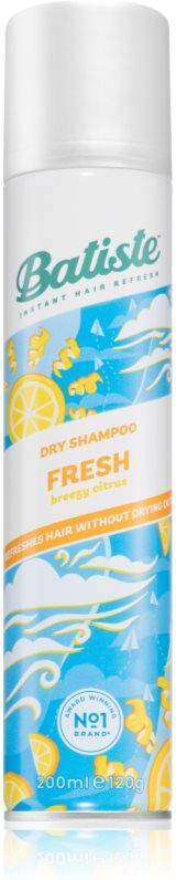 Batiste Fresh Breezy Citrus Trockenshampoo für alle Haartypen Farbenmix 200 ml