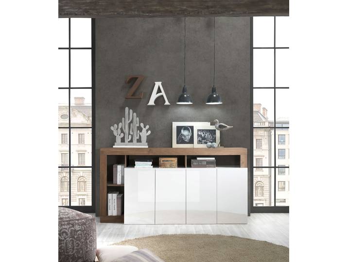 Sideboard HOME AFFAIRE Hamburg , weiss (weeiss, mercure), B:184cm H:93cm T:42cm, Sideboards, Sideboard, Breite 184 cm
