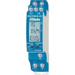 Eltako Schaltuhr digi, 8-230VAC/DC, 2kan, Schließer (NO), 480h, DIN-Schiene, 24 h Programm, Wochenprogramm, Potentialfreier Schaltkontakt, 1TE