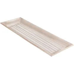 Rustikales Deko-Tablett 20,5 x 3,7 x 60 cm - Perfektes Wohnaccessoire für Deko, Weihnachten & Servieren - Universell und vielseitig