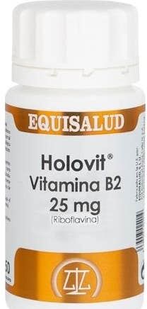 Equisalud Holovit Vitamina B2 25 mg 50 caps