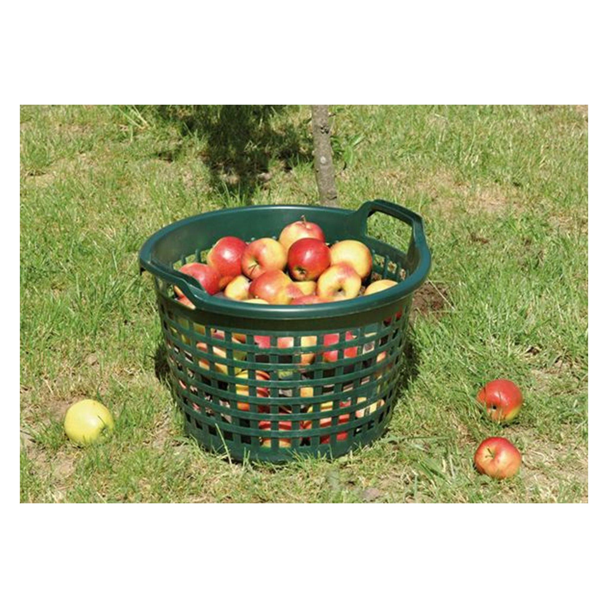 Magni Gartenkorb rund 42 cm, grün, für Äpfel sammeln (4047883005360)