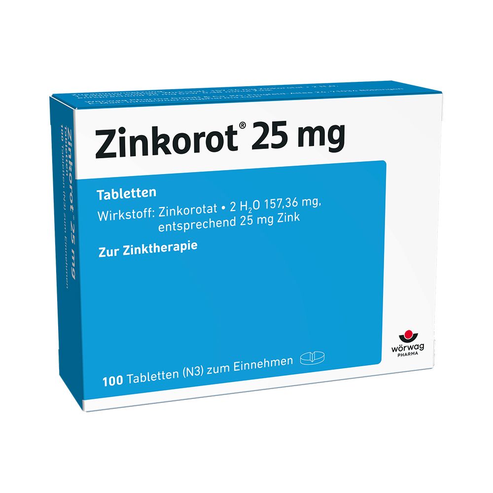 Zinkorot 25 mg Tabletten 100 St