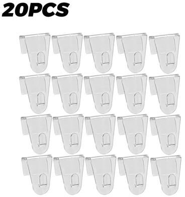 Inspire Essentials Transparent Adhesive Hooks For String Lights And Home Organization 3