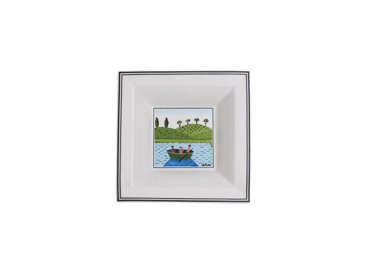 SCHALE QUADRAT Design Naif Gifts bunt 14 x 14 cm