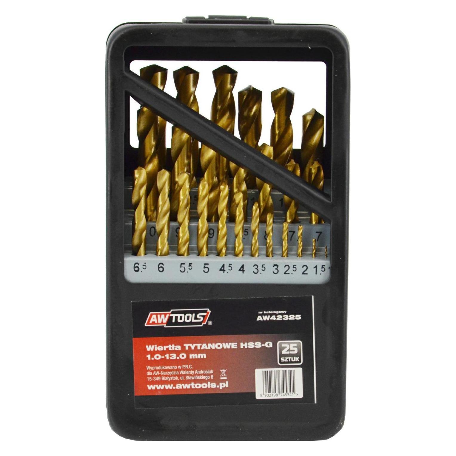 Awtools Titan-Zylinderbohrer (1,0-13,0 mm) (AW42325)