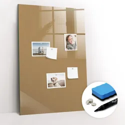 MAGNETTAFEL 60x90 Beige schwarzer Marker