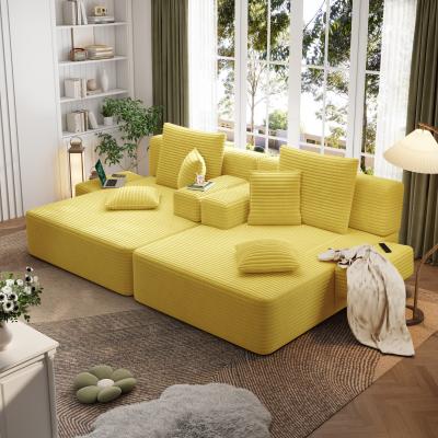 Loedds 97-inch 2-Seat Sleeper Loveseat with Convertible Design, Storage and Spring Seat Support, Light Green