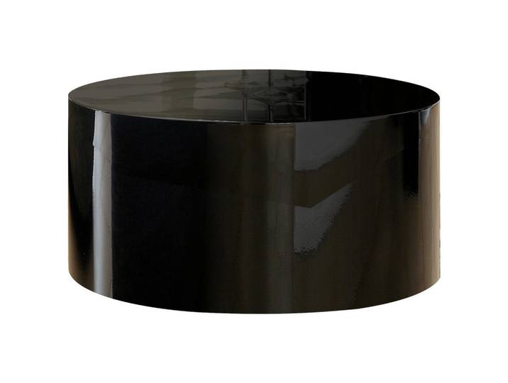 Livetastic Couchtisch, Schwarz Hochglanz, rund, 60x30x60 cm, Wohnzimmer, Wohnzimmertische, Couchtische